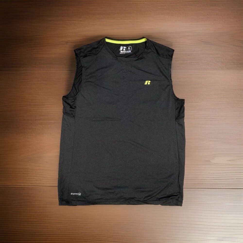 Russell Training Fit Men’s Medium Sleeveless Muscle Shirt - Dri-Power 360